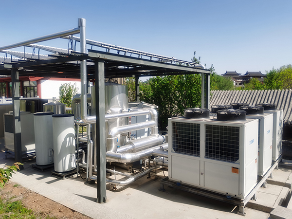 管道加热器用于空气能辅助加热（酒厂辅料发酵）