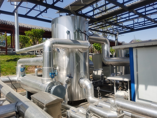 管道加热器用于空气能辅助加热（酒厂辅料发酵）